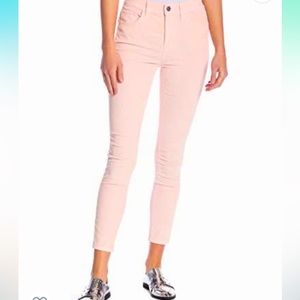 NWT Current Elliott - “Stiletto” High Waist Chrystal Pink corduroy pants size 28